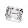 工場出荷時の価格のルース宝石エメラルド カット 3 カラット モアサナイト ダイヤモンド