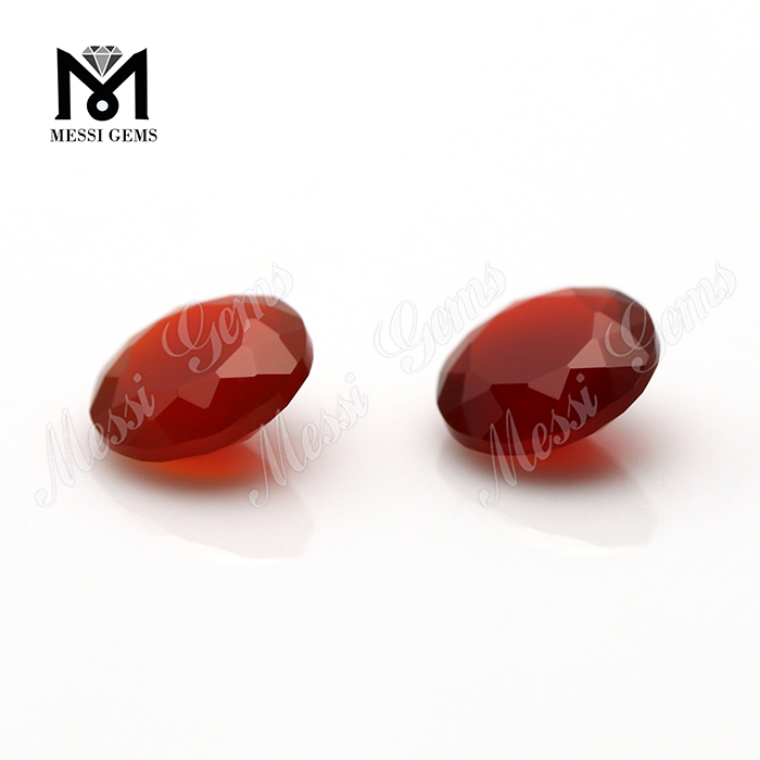 中国卸売ラウンドカット赤い天然瑪瑙石