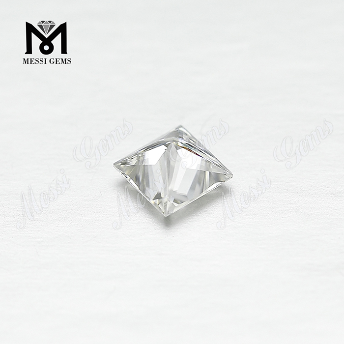 ホワイト カラー スクエア モアサナイト ダイヤモンド シェイプ VVS モアサナイト プリンセス 1ct メーカー