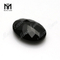 中国産の天然宝石素材の楕円形ファセットブラックオニキス