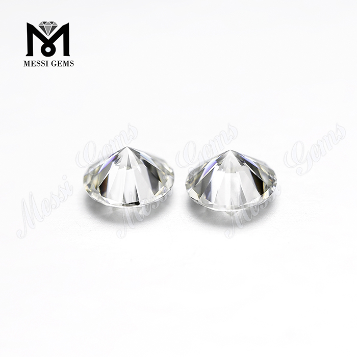 ラウンドシェイプ合成ホワイト モアサナイト のダイヤモンド 1 カラット