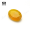 楕円形のカットファセットストーン黄色瑪瑙ルーズ瑪瑙石