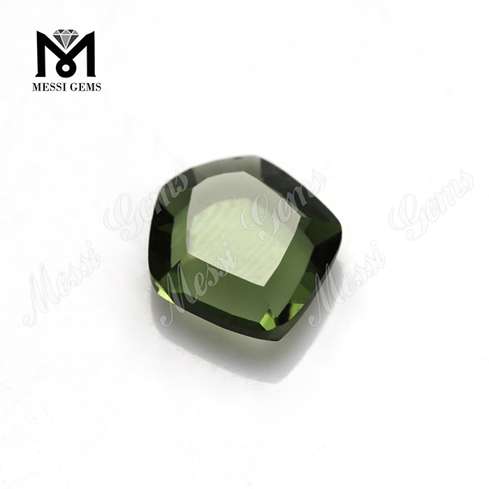 卸売9x10mm六角形緑色ガラス石合成ガラス価格
