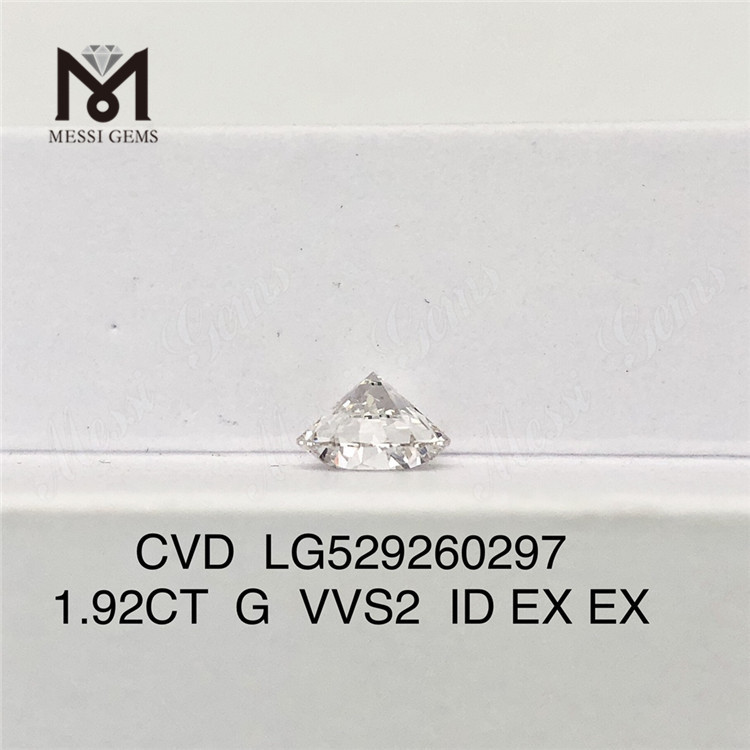 1.92ct G ルース ラボ ダイヤモンド セール vvs ラウンド ID ラボ作成ダイヤモンド 1.5 カラット セール中