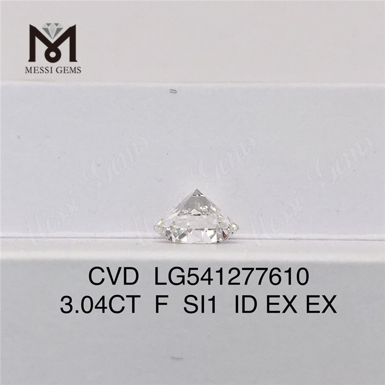 3.04CT F cvd 人工ダイヤモンド si1 ルース ラボ ダイヤモンド工場出荷時の価格