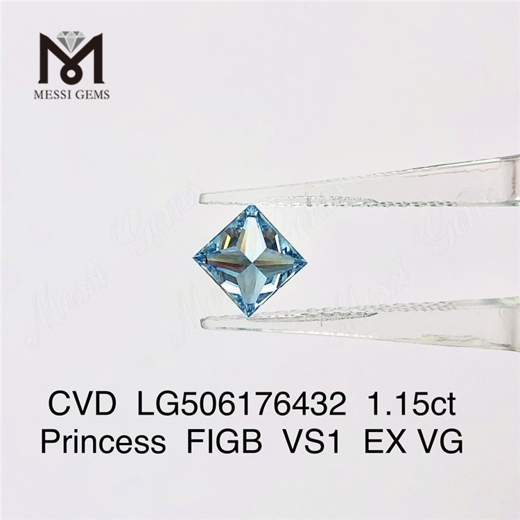 1.15 カラット プリンセス FIGB VS1 EX VG 合成ダイヤモンド CVD LG506176432