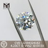 4.23CT D VVS2 ID EX EX ラウンド cvd 合成ダイヤモンド 手頃な価格の LG594324182丨Messigems