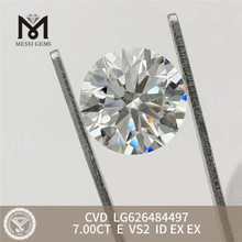 ダイヤモンド 7.00CT E VS2 ID CVD IGI 証明書 LG626484497丨Messigems
