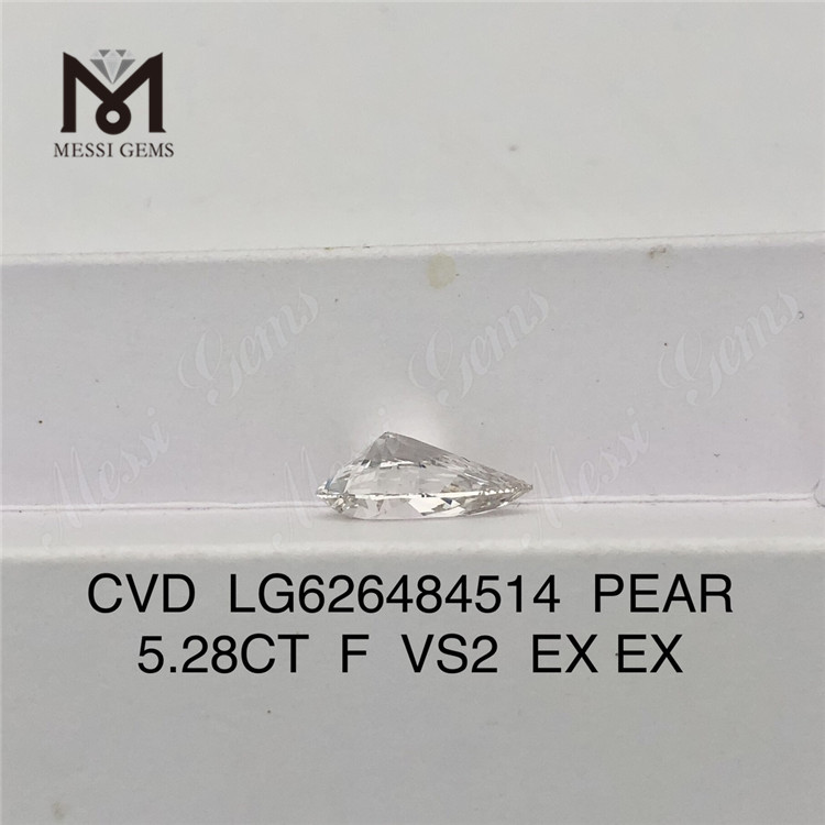 5.28CT F VS2 ペアー IGI 認定ダイヤモンド CVD LG626484514丨Messigems