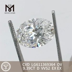 9.39CT ラボ クリエイト ダイヤモンド OV D VVS2 LG611369364丨Messigems