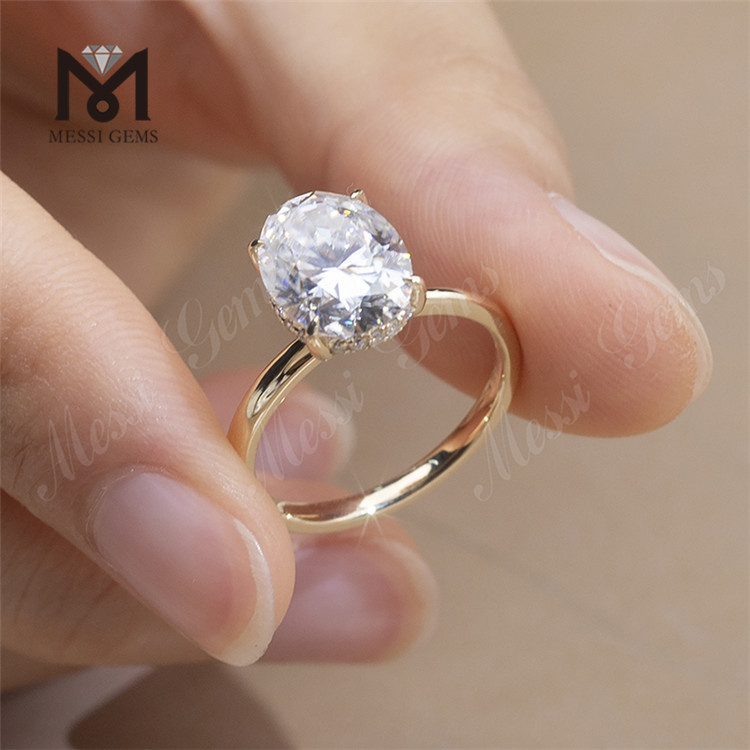 オーバルダイヤモンドの結婚指輪