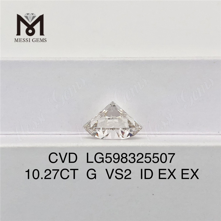10.27CT G VS2 ID EX EX バルク品質と価値の人工ダイヤモンド CVD LG598325507丨Messigems