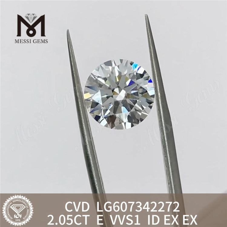 2.05ct IGI グレード ダイヤモンド E VVS1 CVD ダイヤモンドが美しさを明らかに丨Messigems LG607342272 