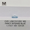 1.17CT VS1 MQ ファンシー インテンス ブルー 卸売ラボ クリエイト ダイヤモンド丨Messigems CVD LG617411202
