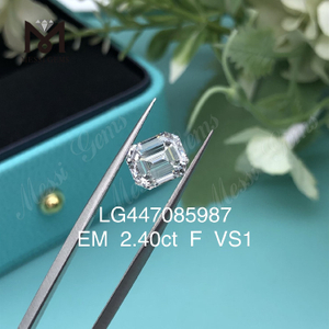 2.40 カラット F VS1 エメラルド カット 合成ダイヤモンドs
