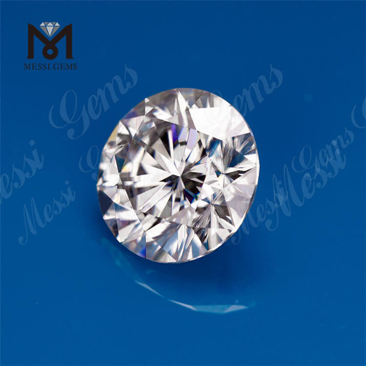 DEF VVS1 ホワイト モアサナイト ダイヤモンド ラウンド 12mm ルース ダイヤモンド