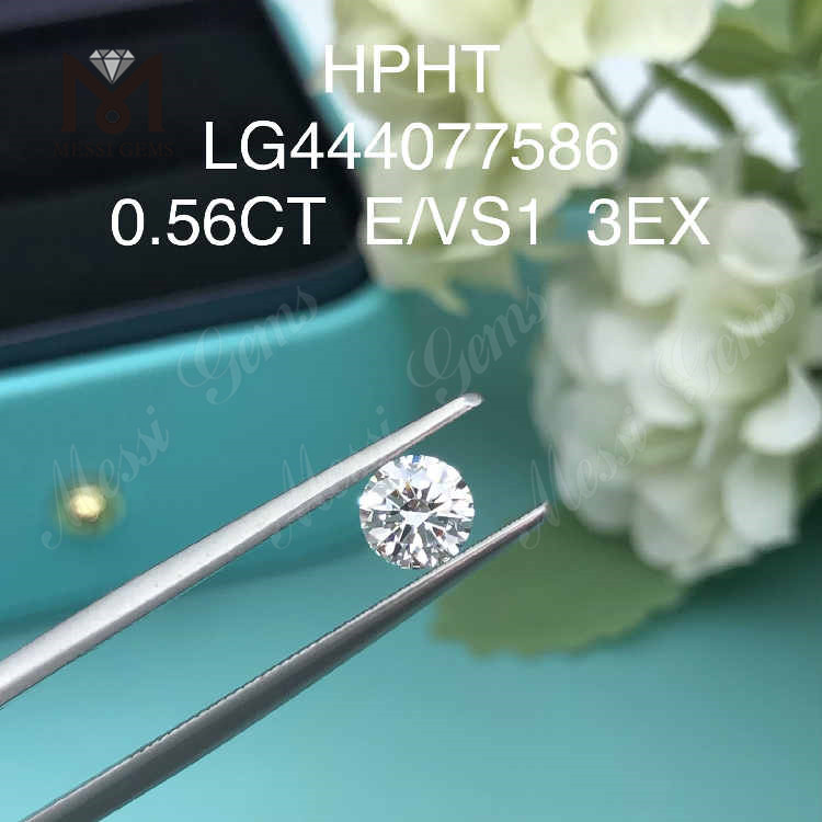 0.56CT D/VS1 RD ラボ ダイヤモンド 3EX IGI