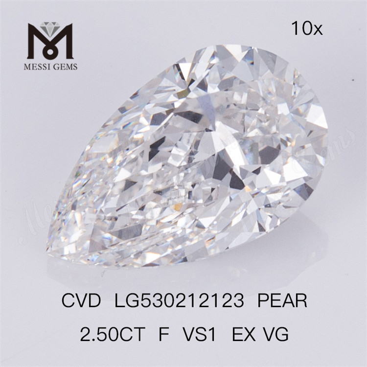 2.5CT ラボ グロウン ダイヤモンド CVD F VS ペア 2.5 合成ダイヤモンド 