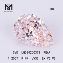 1.20ct ペア cvd ラボ ダイヤモンド ピンクカラー ルース ラボ ダイヤモンド工場出荷時の価格
