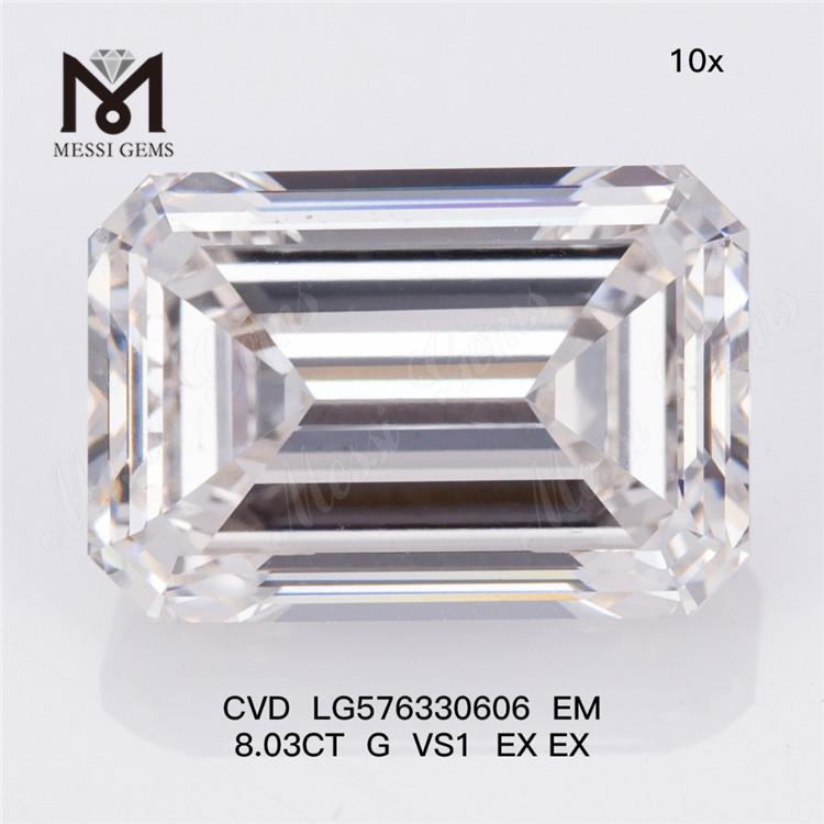 8.03CT G VS1 EX EX EM ラボ作成の模擬ダイヤモンド CVD LG576330606