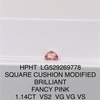 1.14ct ファンシー ピンク ルース SQ 合成ダイヤモンド HPHT ダイヤモンド卸売価格 LG529269778