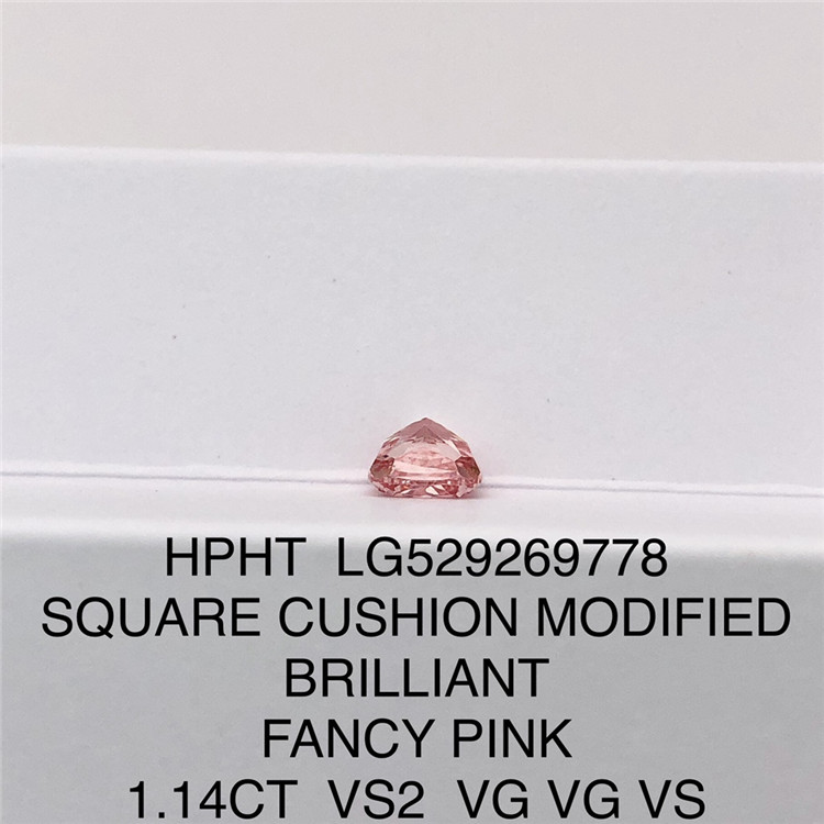 1.14ct ファンシー ピンク ルース SQ 合成ダイヤモンド HPHT ダイヤモンド卸売価格 LG529269778