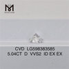 5.04CT D VVS2 ID cvd 合成ダイヤモンド LG598383585 
