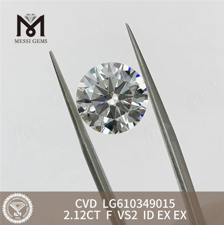 2.12CT F VS2 ID ラボ グロウン ダイヤモンド 中国高品質宝石ダイレクト丨Messigems CVD LG610349015