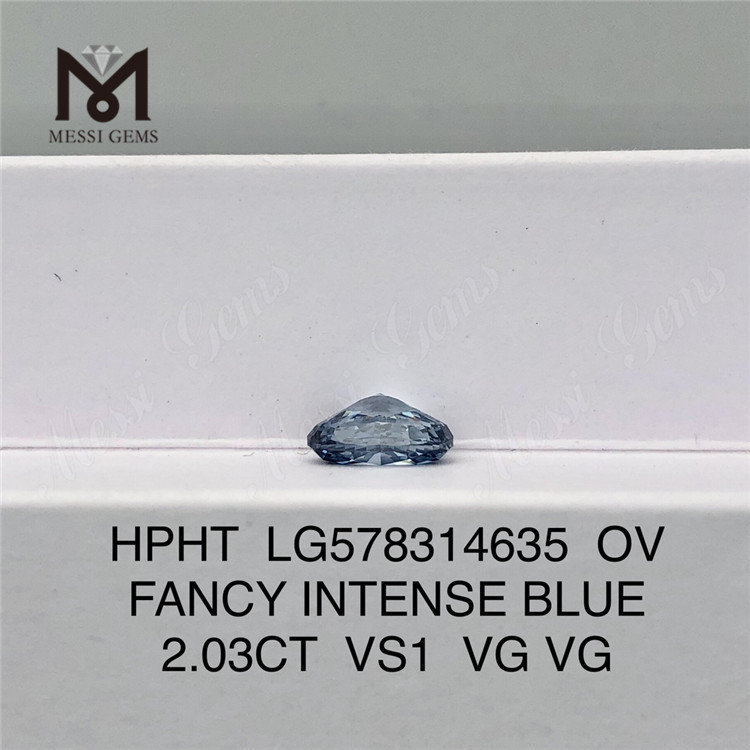 2.03CT VS1 VG VG OV ファンシー インテンス ブルー ディープ ブルー ダイヤモンド Hpht LG578314635