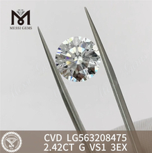 2.42CT G VS1 3EX IGI ラボ ダイヤモンド CVD 販売用 LG563208475丨Messigems