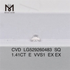 1.41CT E VVS1 ダイヤモンドの igi 証明書の純度を公開 SQ丨Messigems CVD LG529260483 