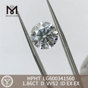 1.86CT D VVS2 ID Hpht 処理ダイヤモンド LG600341560 環境に配慮した選択丨Messigems