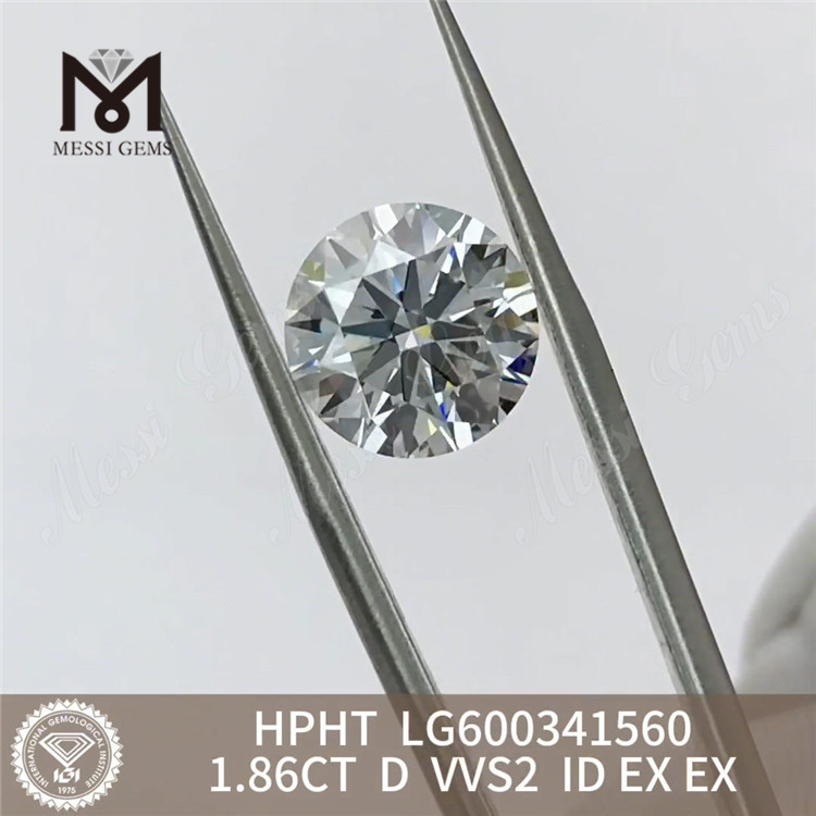 1.86CT D VVS2 ID Hpht 処理ダイヤモンド LG600341560 環境に配慮した選択丨Messigems