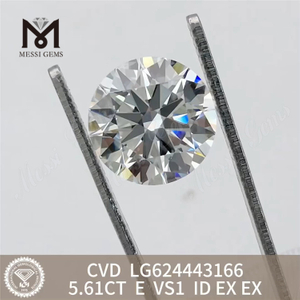 5.61ct E VS1 ID ラボ養殖ダイヤモンド CVD LG624443166丨Messigems
