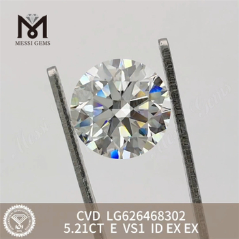 5.21CT E VS1 ID CVD ラボラトリーメイド ダイヤモンド LG626468302丨Messigems