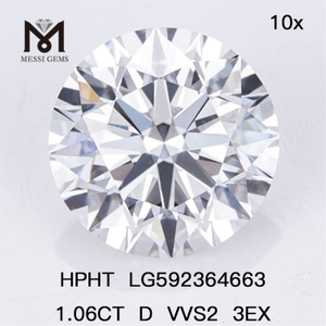 1.06CT D VVS2 3EX HPHT ダイヤモンド販売用 LG592364663 
