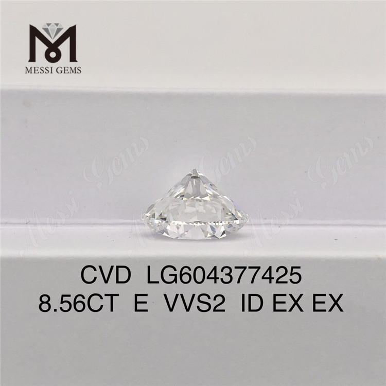 8.56ct E VVS2 Igi 認定ダイヤモンド 高級ジュエリー用 CVD ダイヤモンド LG604377425丨Messigems