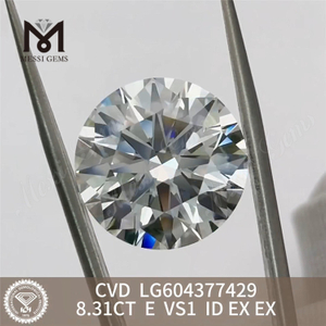 8.31ct igi ダイヤモンド E VS1 ID 卸売 CVD ラボ ダイヤモンドを無敵の価格で LG604377429丨Messigems