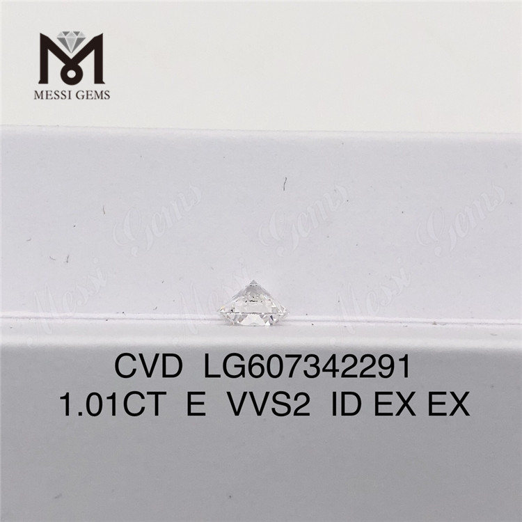 1.01CT E VVS2 CVD 合成ダイヤモンド カスタムジュエリー用丨Messigems LG607342291 