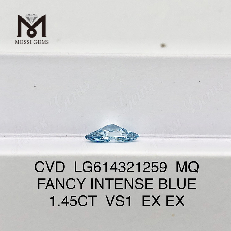 1.45CT MQ ファンシー インテンス ブルー VS1 cvd ダイヤモンド販売用 CVD LG614321259丨Messigems