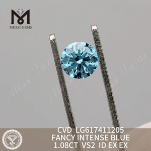 1.08CT VS2 ファンシー インテンス ブルー ラボ クリエイト カラー ダイヤモンド丨Messigems CVD LG617411205