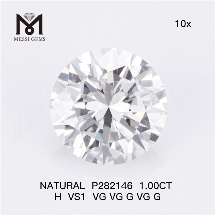 1.00CT H SI2 VG VG VG VG VG 1 カラットの天然ダイヤモンドセレクションが時代を超えた美しさを明らかに P282147丨Messigems