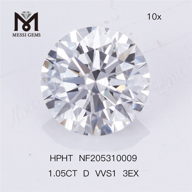 合成ダイヤモンド の 1.065 カラット D VVS2 RD 3EX コスト