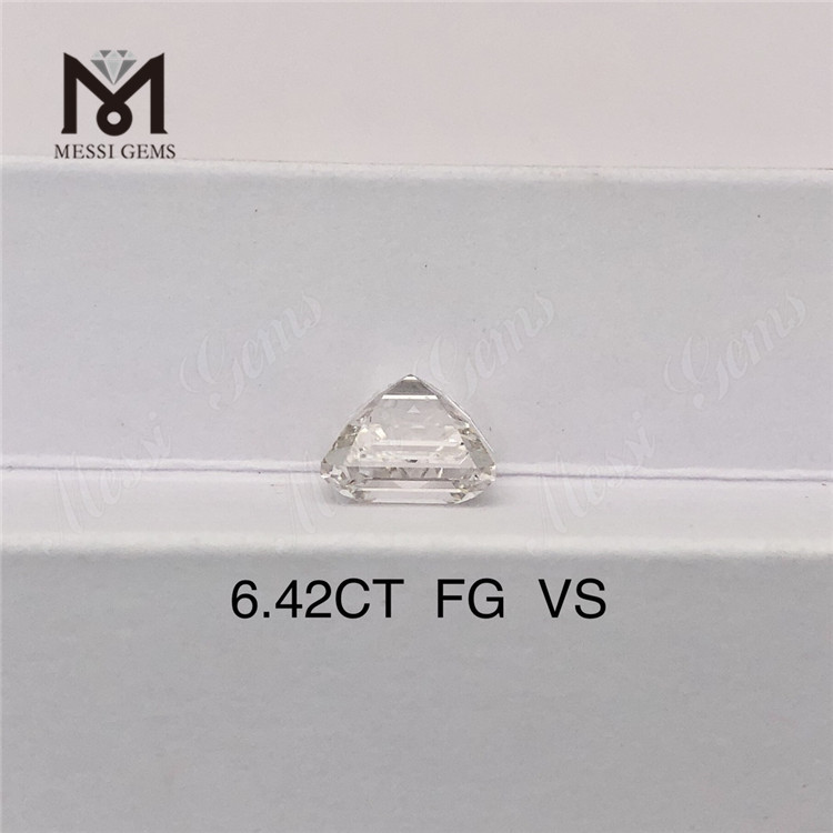 6.42ct FG VS プリンセス カット最大の 合成ダイヤモンド 迅速な発送