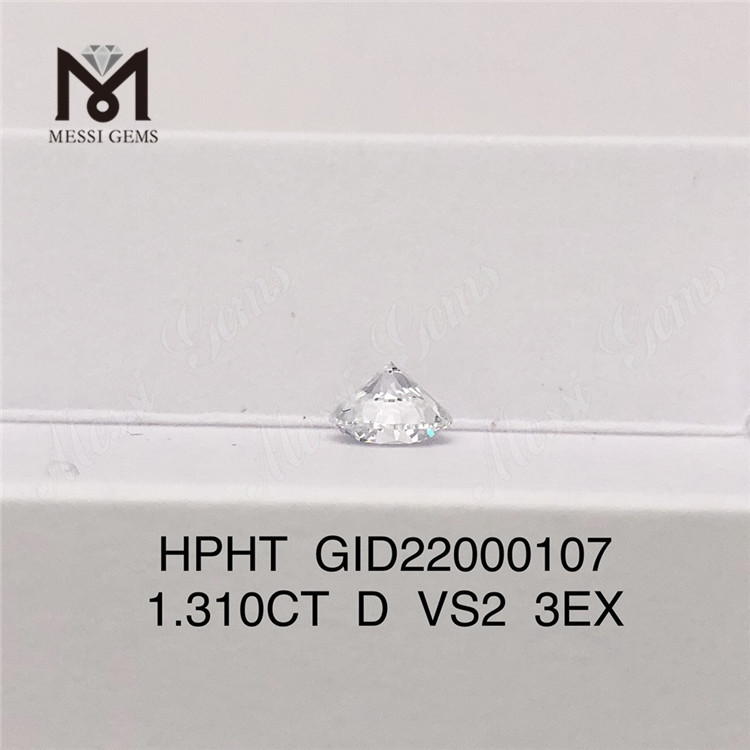 1.310ct D VS2 ID 3EX ラウンド カット ラボ グロウン ダイヤモンド HPHT 工場出荷時の価格 