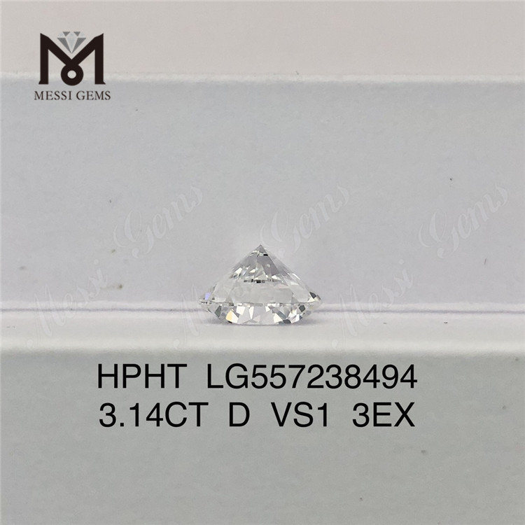 3.14CT D VS1 3EX HPHT 合成ダイヤモンド IGI