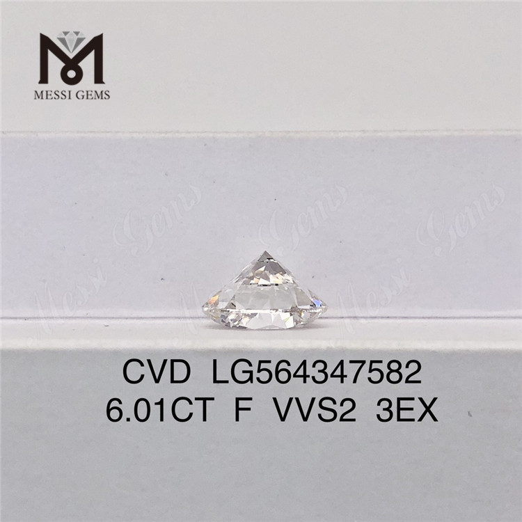 6.01CT F VVS2 3EX 合成ダイヤモンド のウェブサイト CVD LG564347582