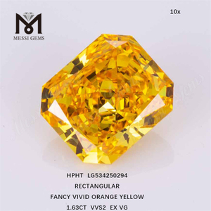 1.63ct ファンシー イエロー ルース 合成ダイヤモンド 長方形 イエロー 合成ダイヤモンド の卸売価格