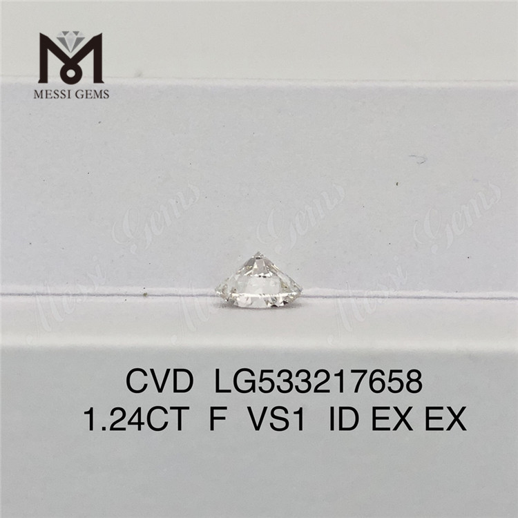 1.24ct F ラウンド cvd 人工ダイヤモンド vs RD cvd ダイヤモンド工場出荷時の価格