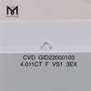 4.011ct CVD F VS1 3EX 合成ダイヤモンド カラットあたりの価格